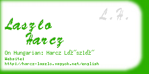 laszlo harcz business card